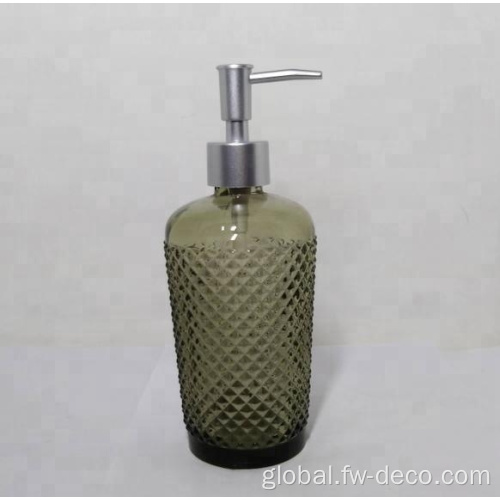 Amber Glass Soap Dispenser Lotion Dispenser Amber Glass pump bottle Manufactory